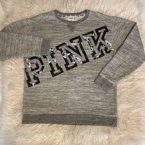 PINK | Sweatshirt | Small | Gray